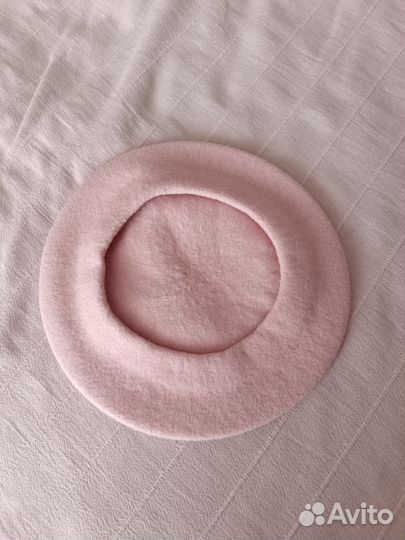 Берет женский беретка нежный розовый зефирный