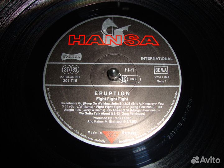 Винил фирменный LP