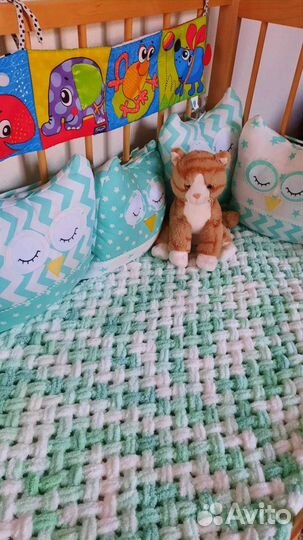 Детский вязаный плюшевый плед alize puffy