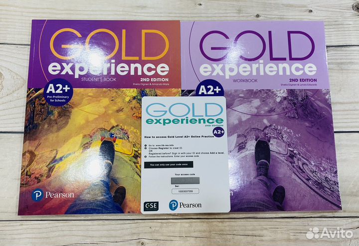 Gold experience A2+ учебн-рт-код доступа