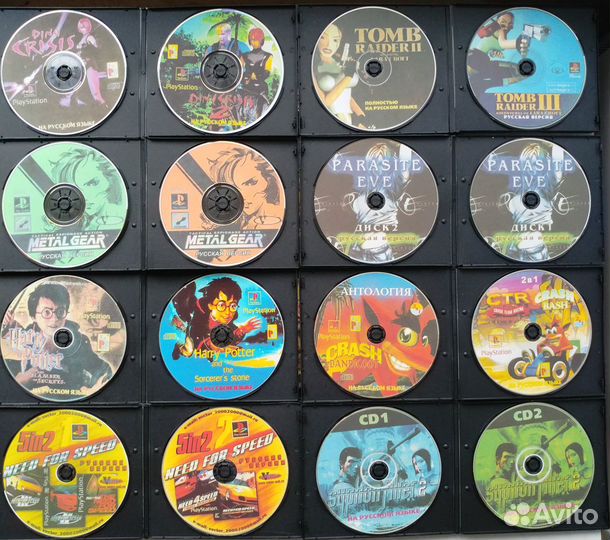Диски PlayStation PS1, PS One, игры и сборники