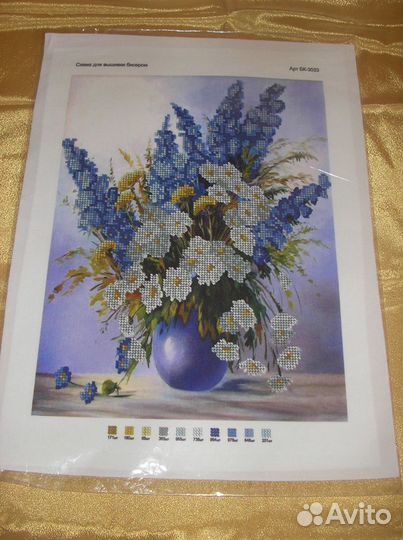 Схема на шëлке для бисера