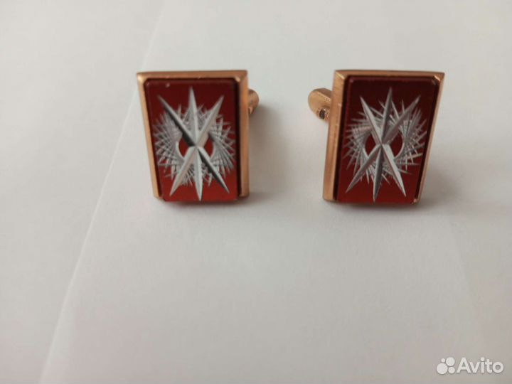 Запонки старинные СССР винтаж