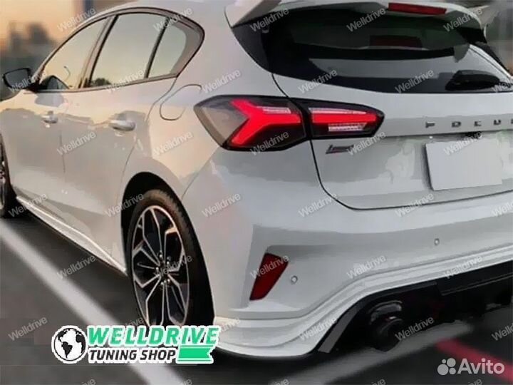 Фонари Ford Focus 4 18-21 HB LED красно-белые