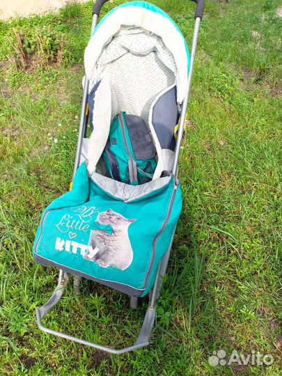 Детские санки коляска