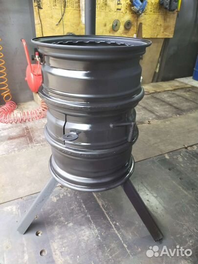 Мангал казан с дымоходом