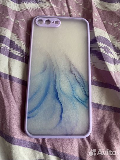 Бампер на iPhone 7 Plus фиолетовый