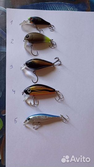 Воблеры ультралайт, блесны