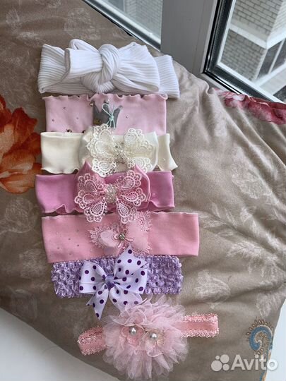 Повязочки на головку для девочек
