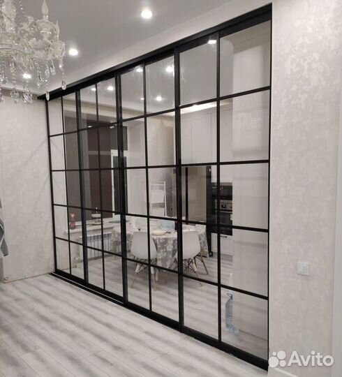 Перегородки раздвижные. Распашные. Каскадные