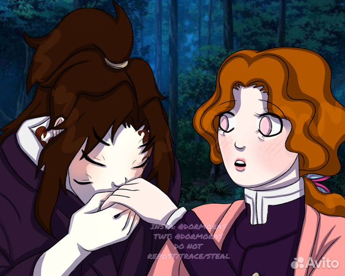 Аниме арты на заказ/художник иллюстратор