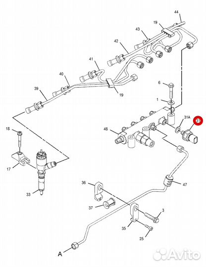 278-5225 Датчик давления масла CAT