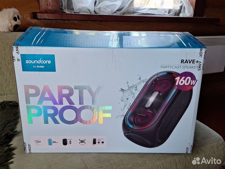 Anker soundcore rave+ колонка 160 вт