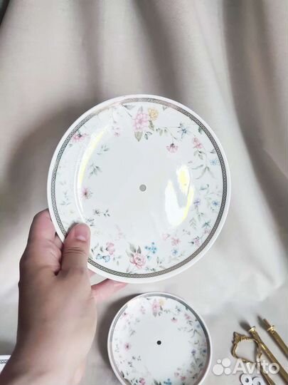 Ваза для фруктов конфет Lefard 3 яруса