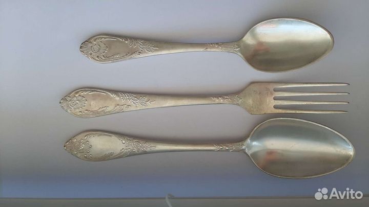 Столовое серебро набор 12 персон 925 пр