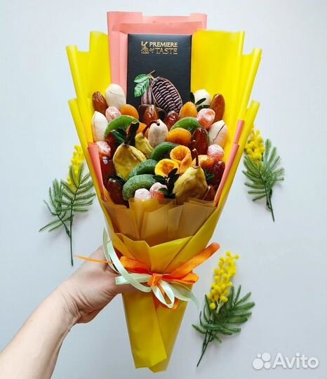 Съедобные букеты из сухофруктов