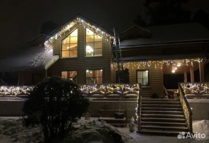 Новогодняя гирлянда Монтаж