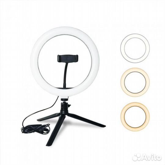 Селфи лампа кольцо 26см Selfie Ring Light 3 реж шт