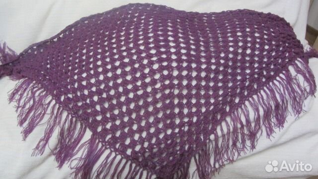 Шаль вязанная новая