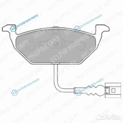 LP1514 колодки дисковые п. VWGolf Skoda Octavia 1