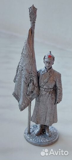 Оловянная миниатюра 54 мм. красноармейцы 1941 г