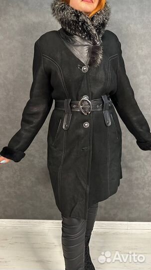 Дублёнка натуральная замшевая