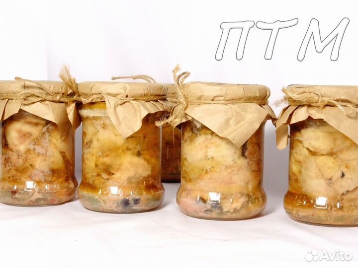 Печень трески в стекле