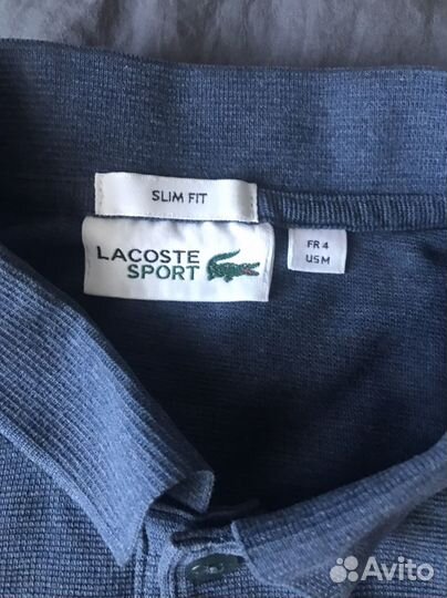 Поло мужское с длинным рукавом lacoste