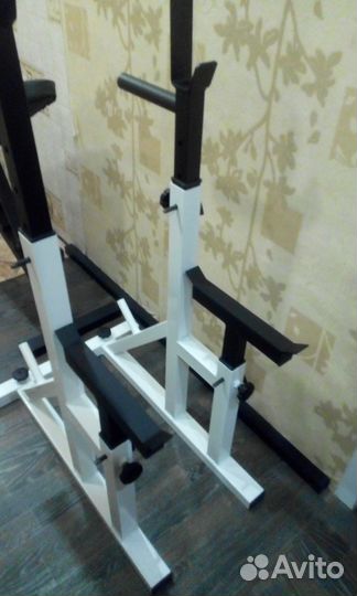 Тренажер Скамья Брусья Стойки со страховкой