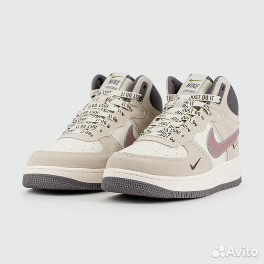 Кроссовки Nike Air Force 1 Mid Grey / Wh