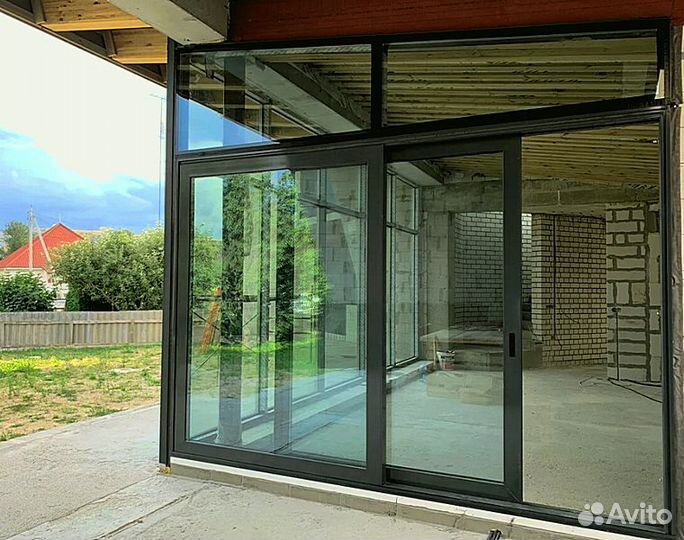 Остекление веранды беседки