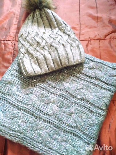 Женский снуд шарф