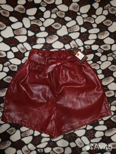 Шорты кожаные