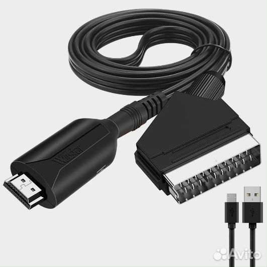 Конвертер-адаптер, кабель hdmi scart 1 метр