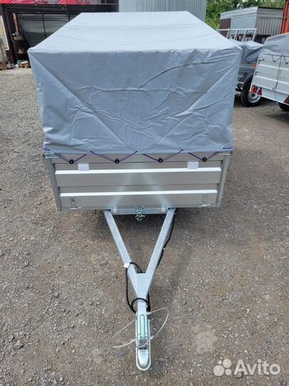 Прицеп оцинкованный 2.2 на 1.3 с тентом 112 см