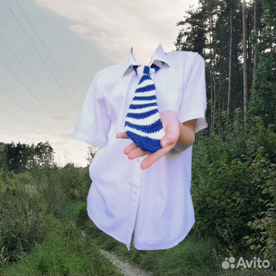 Галстук вязаный