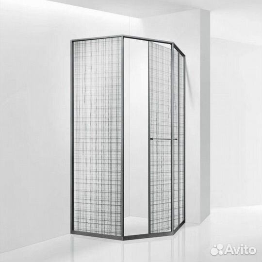 Душевой уголок RGW Stilvoll SV-82Gr L 100x100 черная вуаль