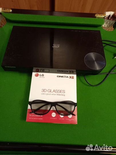 Dvd плеер 3D, очки, микрофон