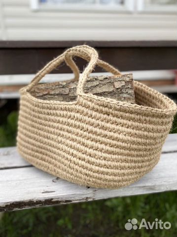 Корзина из джута