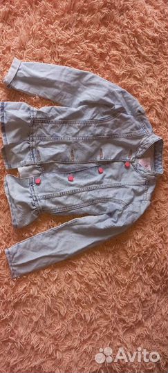 Джинсовка для девочки, рост 110-116