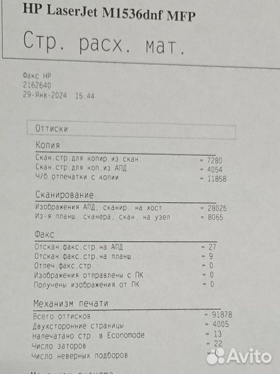 Мфу HP LaserJet Pro M1536dnf