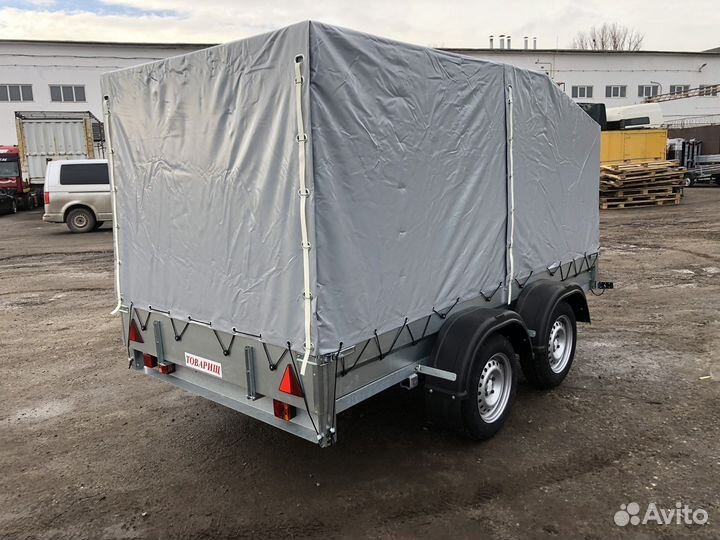 Прицеп Трейлер 2осный 3,0х1,5 тент скос 1,5 м