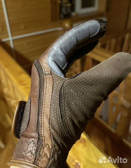 Кожаные перчатки для верховой езды