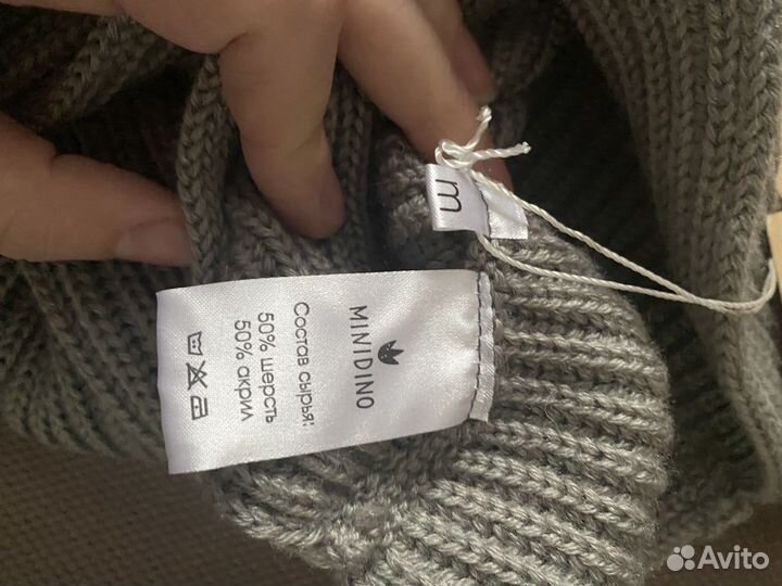 Снуд полушерсть новый Минидино