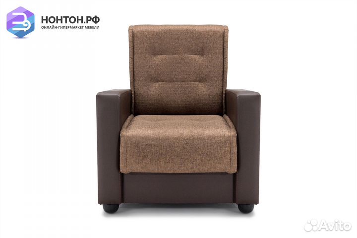 Кресло Лондон рогожка коричневая