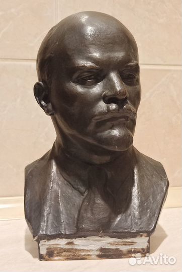 Статуэтка Литье Бюст Ленин Н.Баганов 1975 г