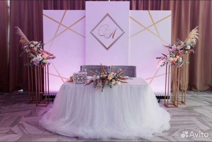 Оформление свадебного зала