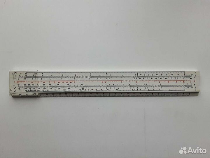 Линейка логорифмическая 27 см. в футляре