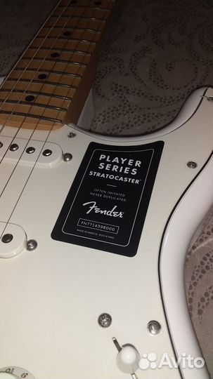 Электрогитара Fender Player Strat MN PWT 2019