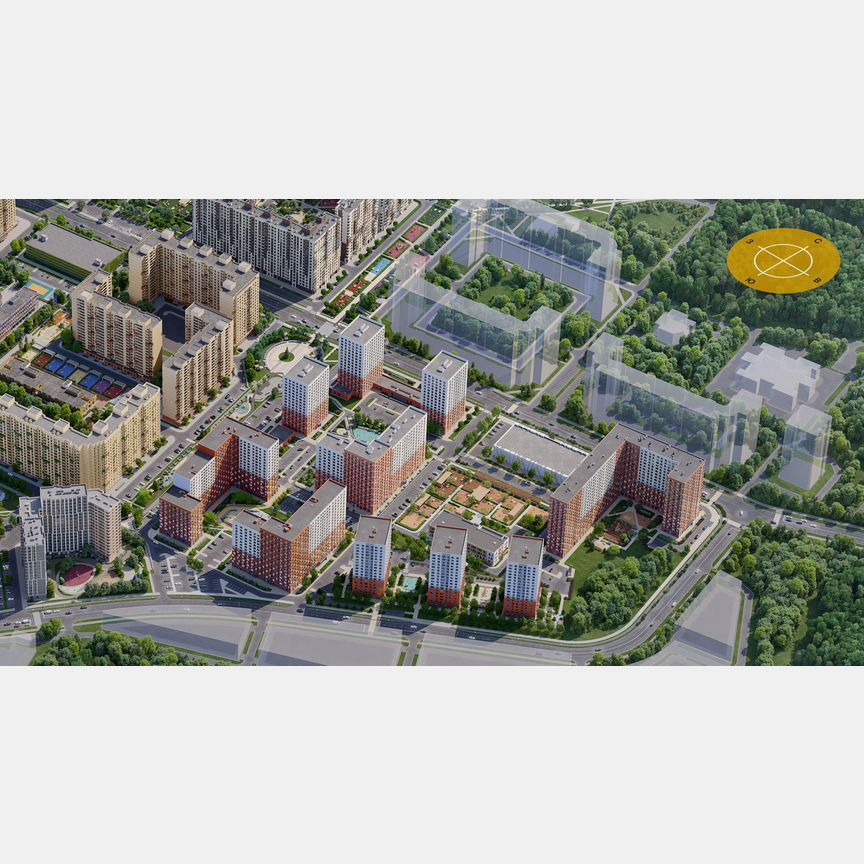 1-к. квартира, 43,5 м², 14/17 эт.